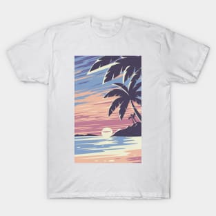 Sunset at the beach T-Shirt